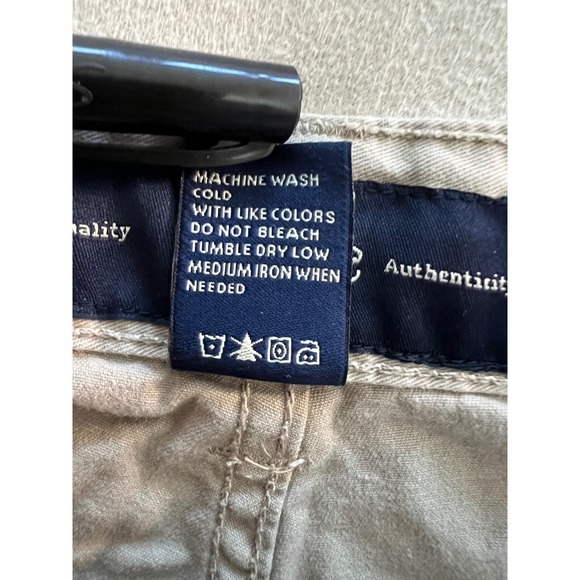 PD&C Mens Khaki Chino Shorts Tan Cotton Twill Size 34 PS9BFSTO - Picture 7 of 9